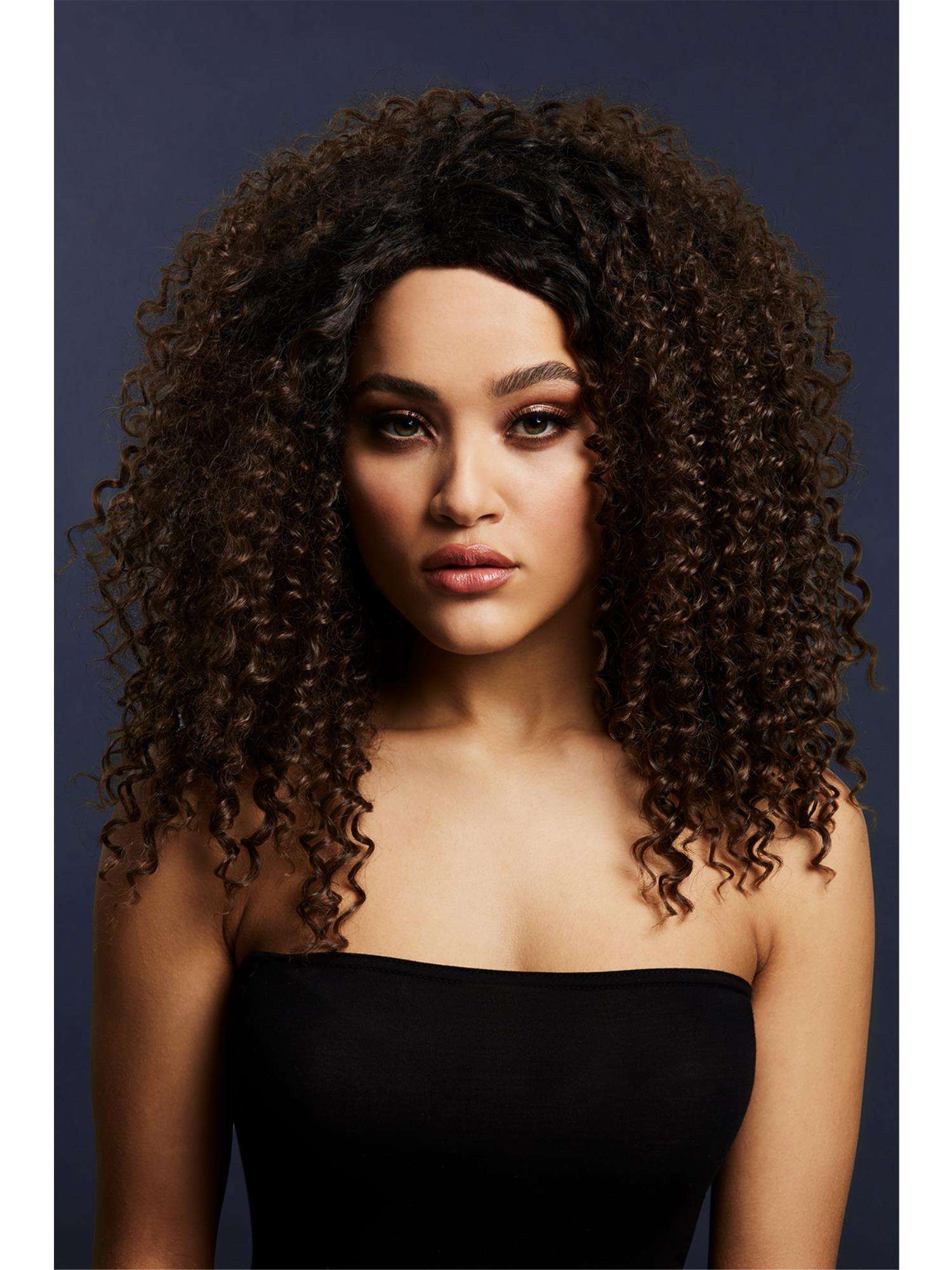 smiffys-fever-lizzo-per-cke-locken-caramel-40-cm-damen image 2