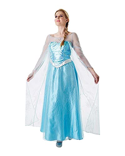 rubie-s-deluxe-elsa-kost-m-damen-kleid-cape-eisblau-s image 5