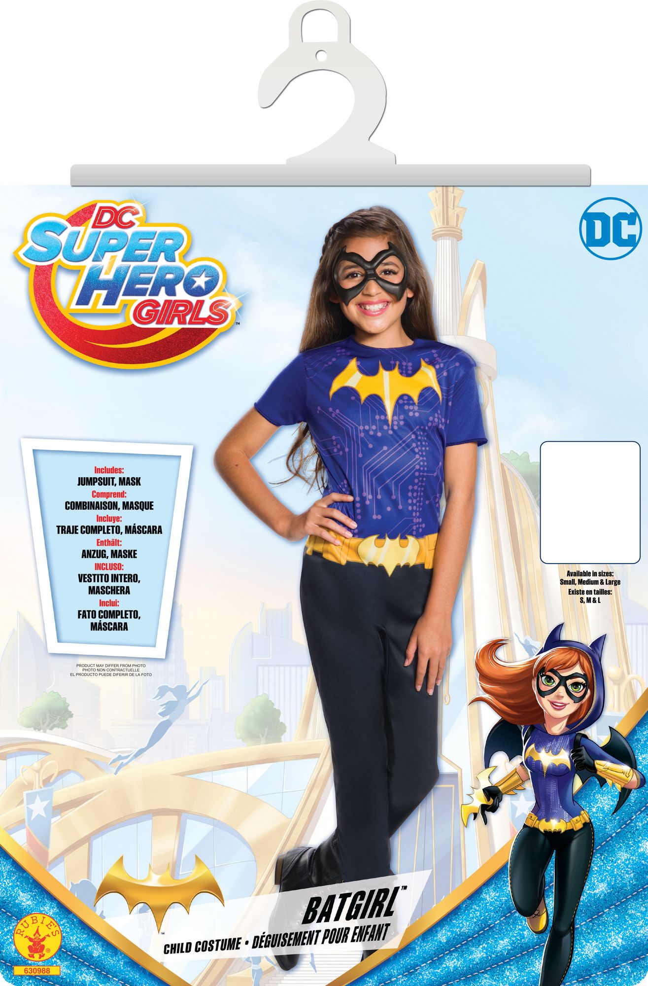 rubies-d-guisements-batgirl-superhero-girls-kost-m-mit-maske image 2