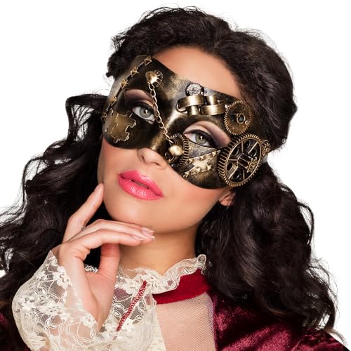 boland-masks-steampunk-augenmaske-bronze-karneval image 5