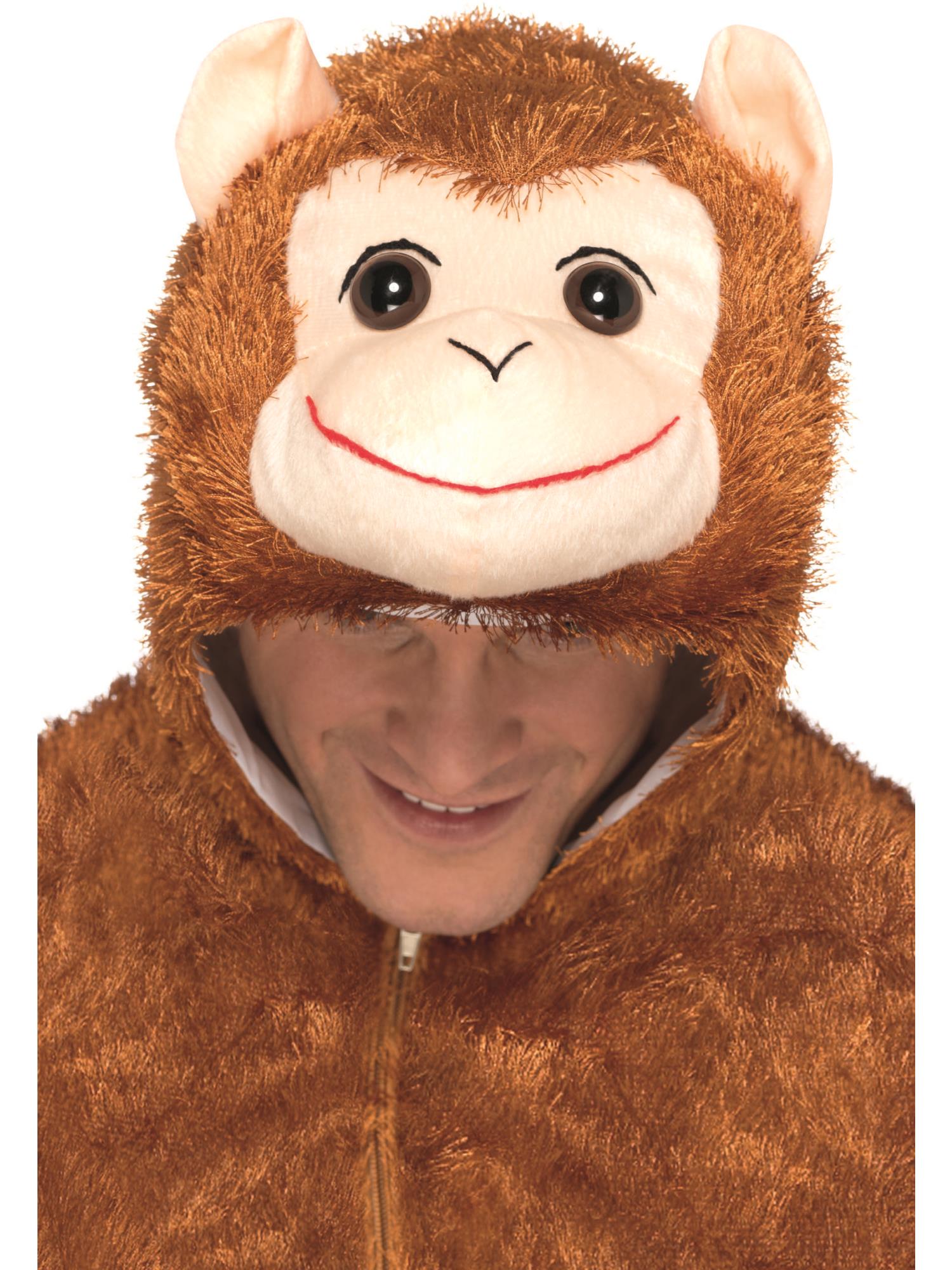 smiffys-fever-monkey-affe-kost-m-overall-braun-m-l image 2