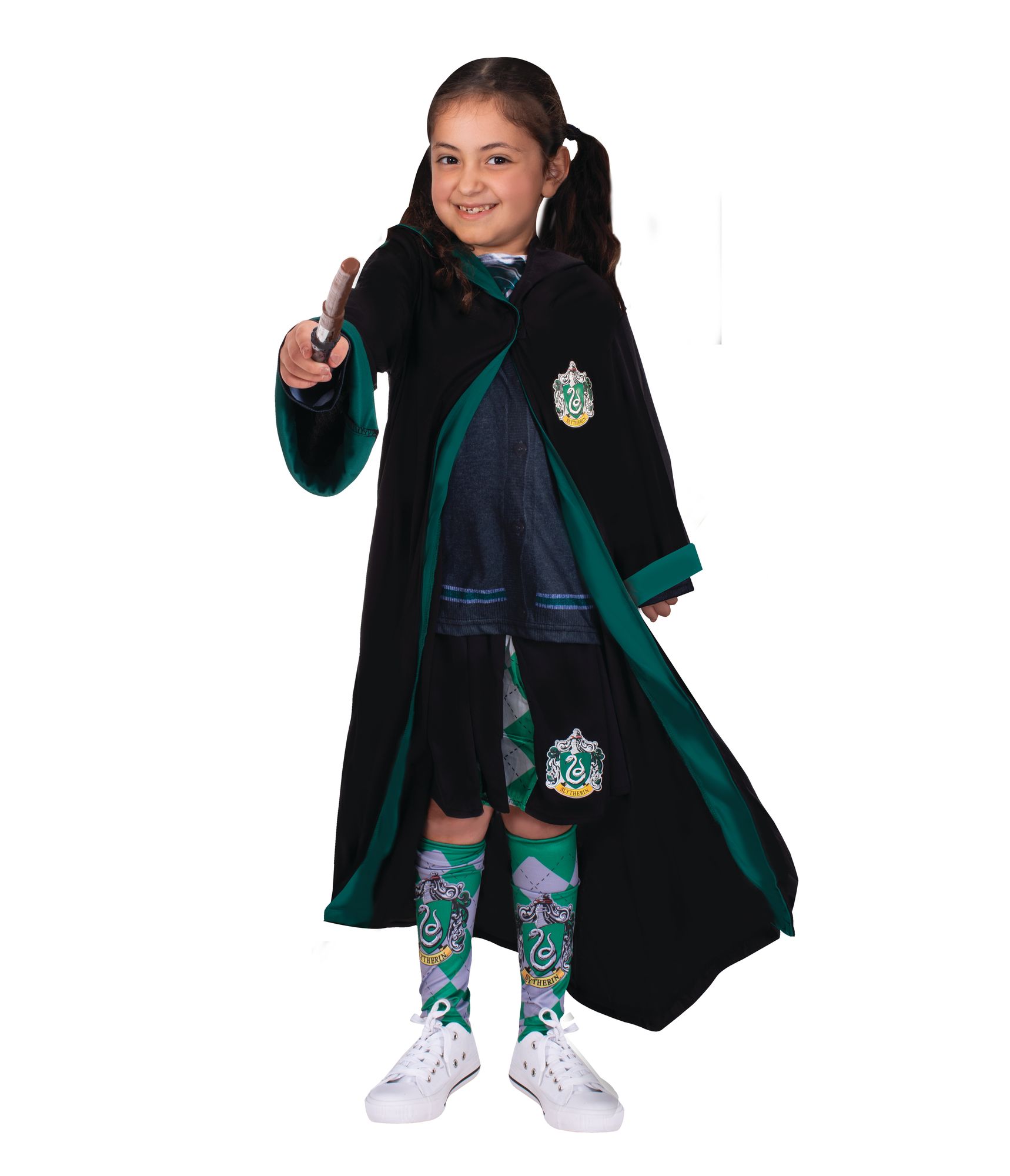 rubies-slytherin-classique-robe-kost-m-schwarz-gr-n image 1