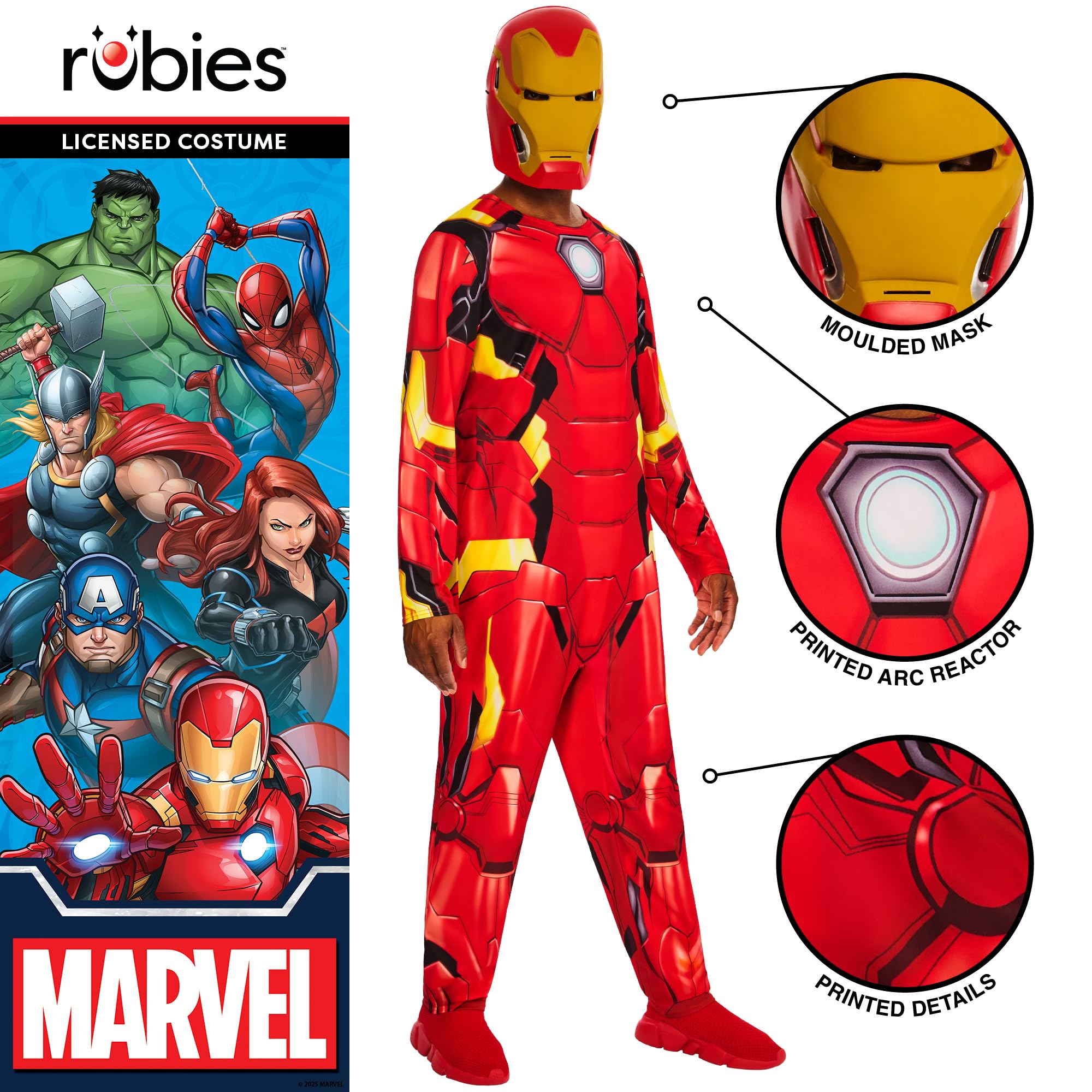 rubie-s-deluxe-iron-man-classic-erwachsenenkost-m-gr-s image 3