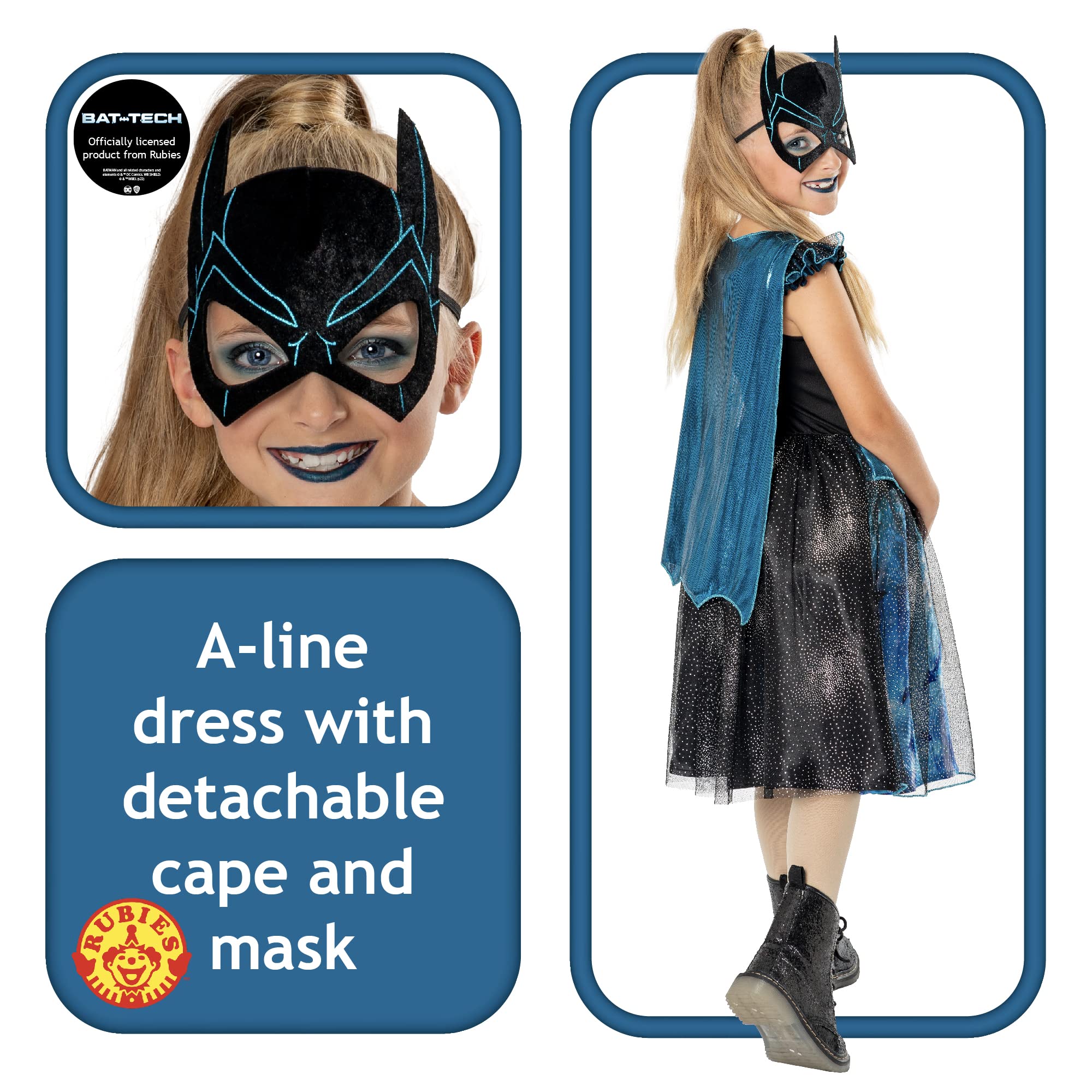 rubie-s-deluxe-bat-tech-batgirl-kost-m-kleid-kinder image 2