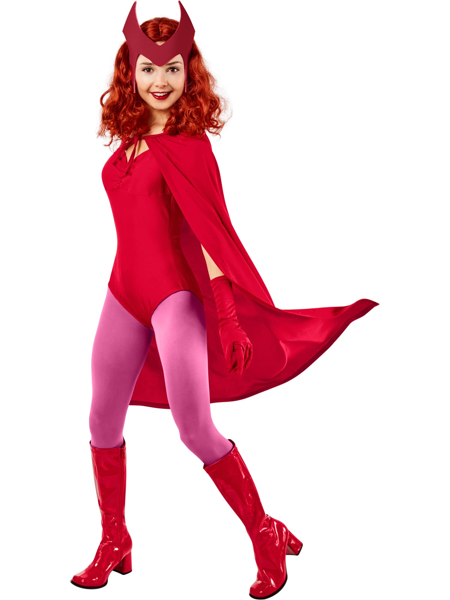 rubie-s-deluxe-wanda-damenkost-m-s-rot-marvel image 3