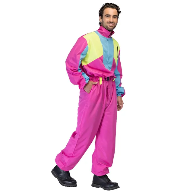 boland-neon-uv-retro-skianzug-pink-80er-herren-gr-m image 1