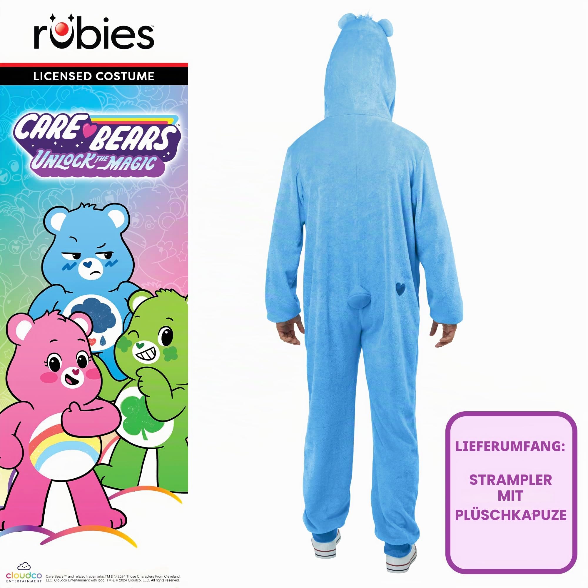rubie-s-deluxe-grumpy-bear-jumpsuit-m-care-bears-kost-m image 2