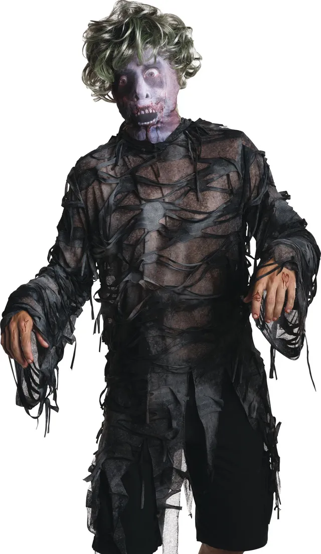 rubies-zombie-kapuzenmaske-totenkorb-horror-maske image 1