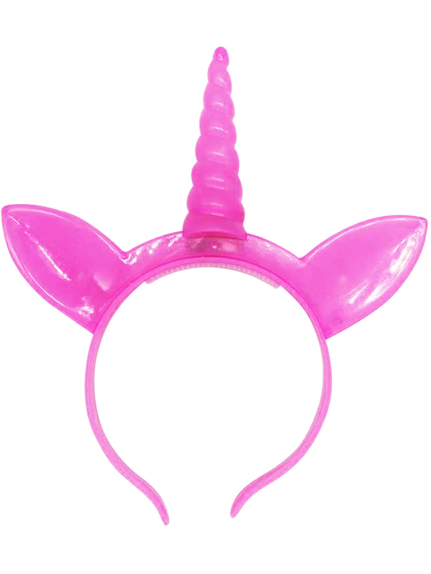 smiffys-time4fun-led-einhorn-haarreif-rosa-leuchtend-einheitsgr-e image 2