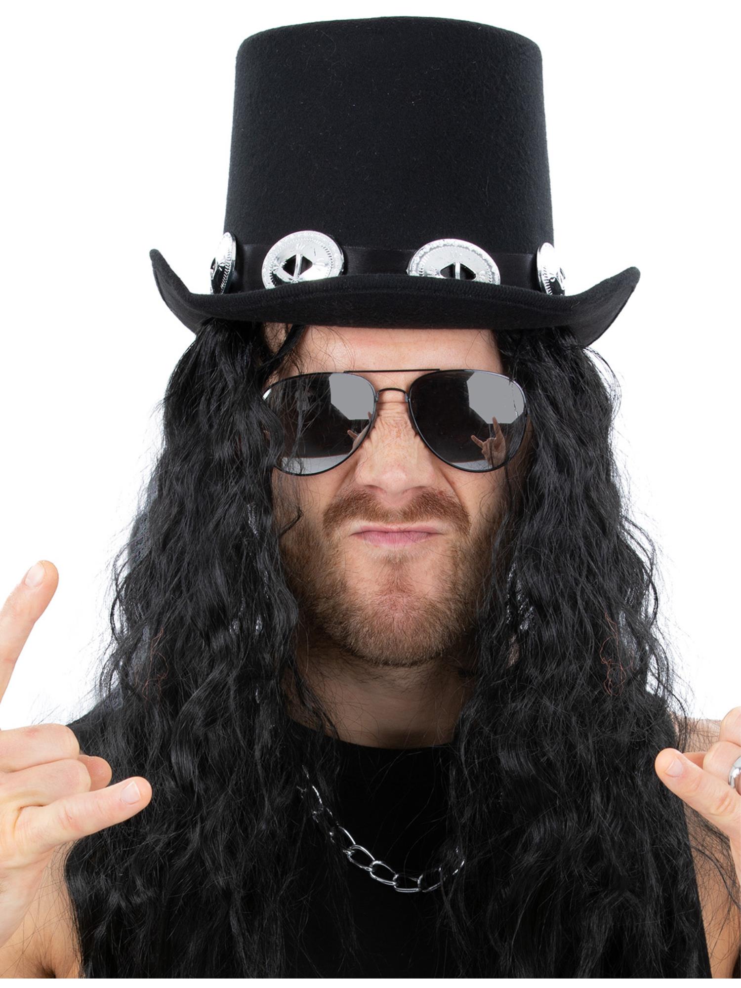 smiffys-fever-70s-glam-rock-kit-hut-haare-brille image 1