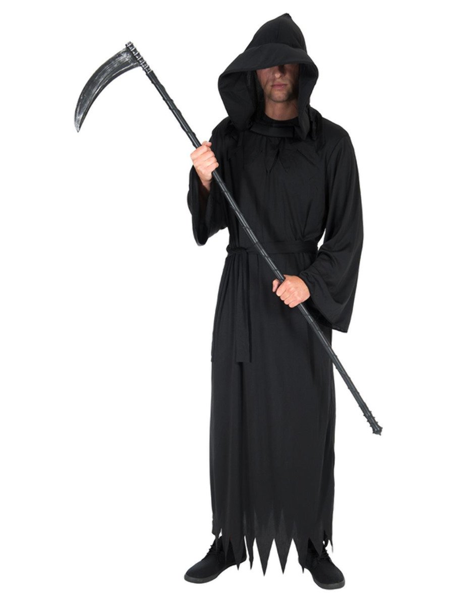 smiffys-fever-grim-reaper-robe-herren-schwarz-gr-m image 1