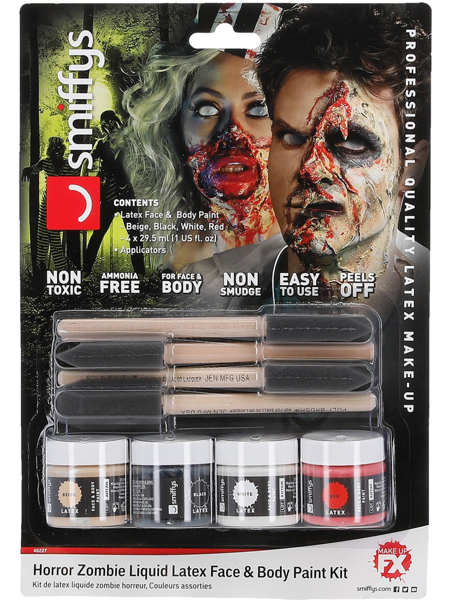 smiffys-makeup-fx-zombie-liquid-latex-kit-schminkset-4x29-5ml image 8