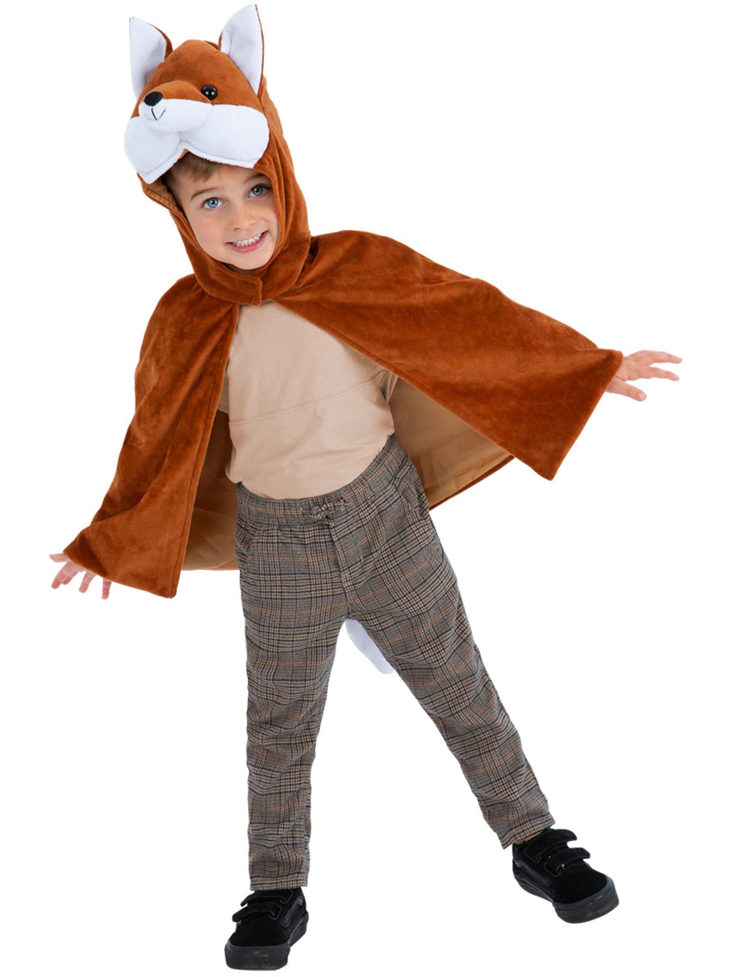 smiffys-fever-fuchs-pl-sch-cape-kinder-braun-4-7-jahre image 2
