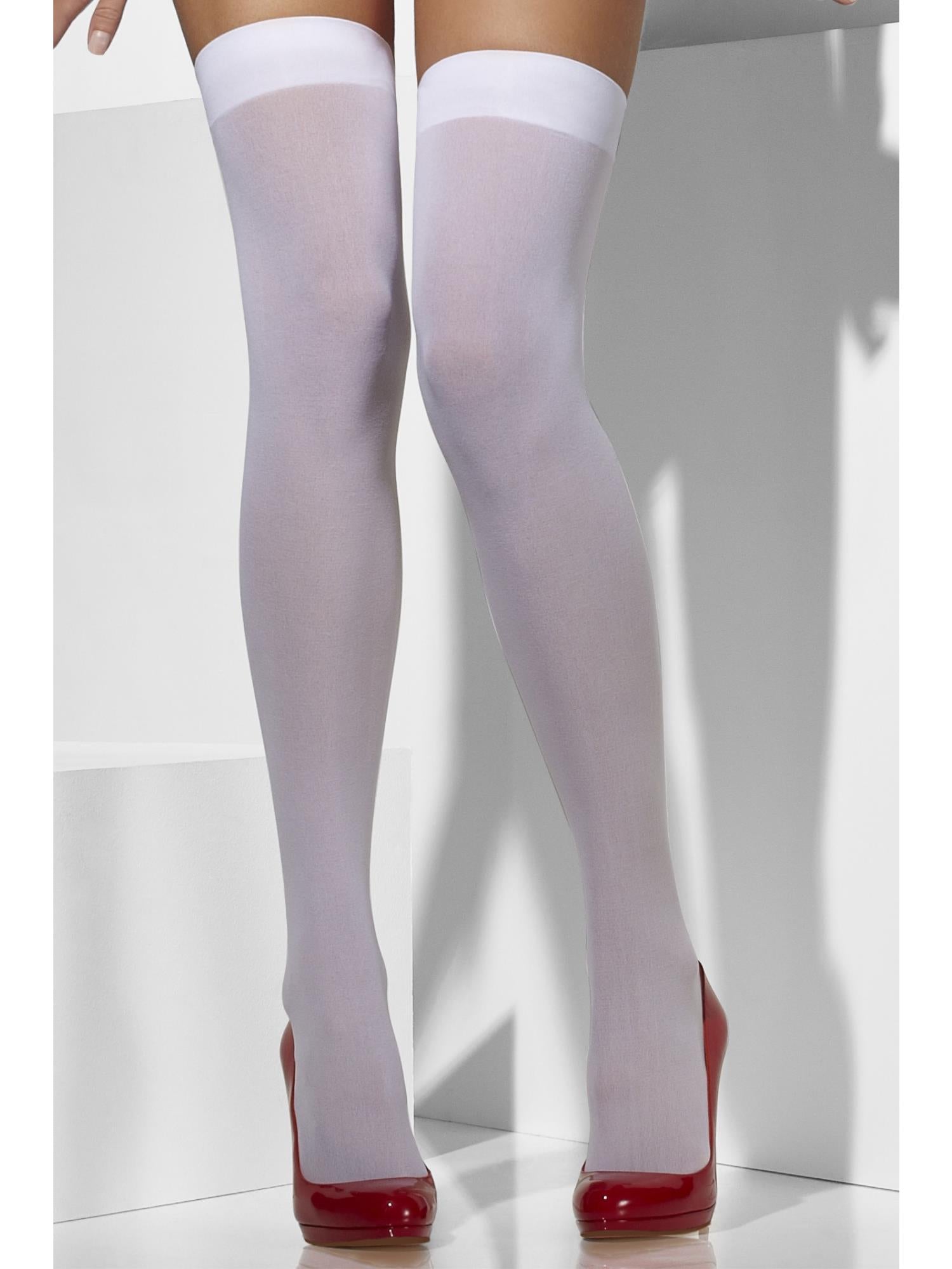 smiffys-fever-opaque-hold-ups-str-mpfe-wei-damen-blickdicht image 2