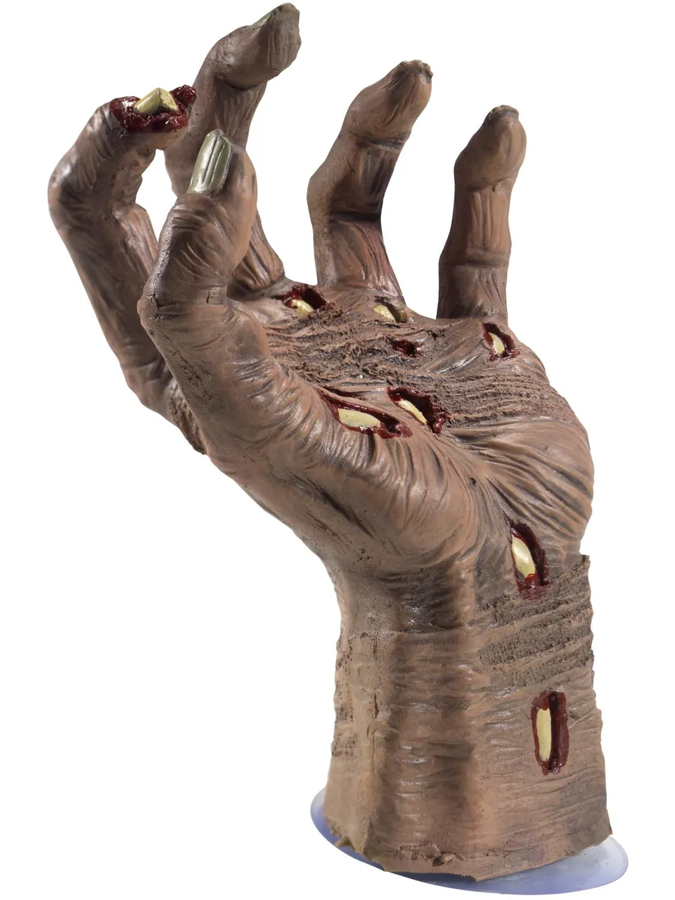 smiffys-makeup-fx-zombie-hand-latex-deko-braun image 1