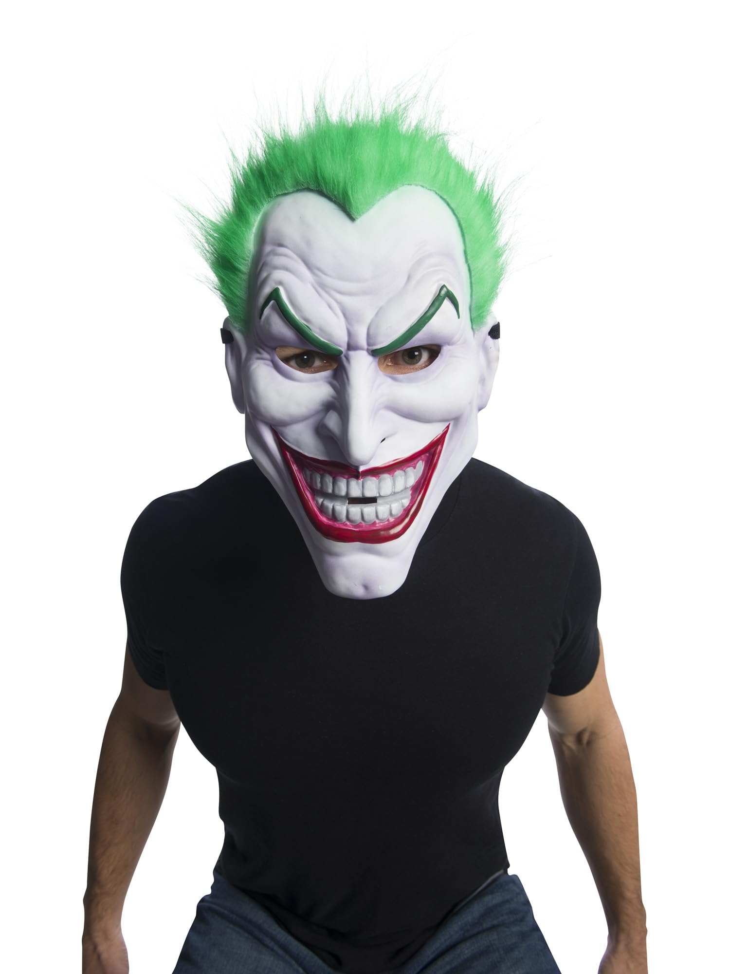rubie-s-deluxe-joker-maske-mit-haar-dc-erwachsene image 1