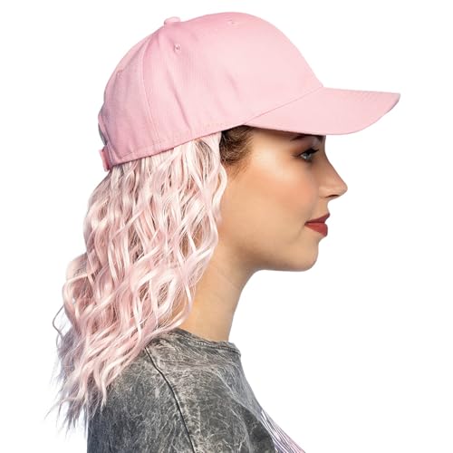boland-wigs-basecap-mit-per-cke-kunsthaar-rosa-festival image 8