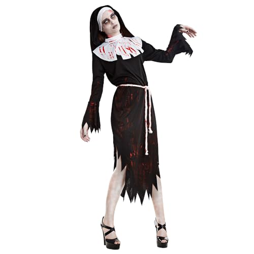 boland-halloween-zombie-nun-nonnenkost-m-m-l-blutig image 2