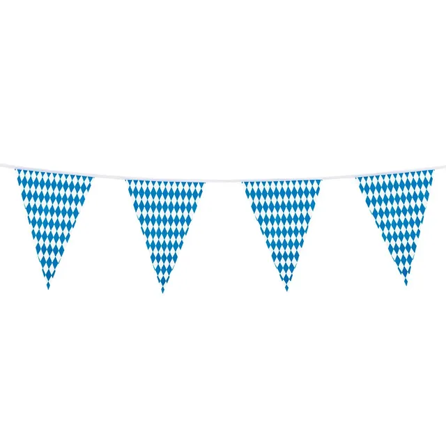 boland-bayern-wimpelkette-girlande-10-m-rautenmuster image 1