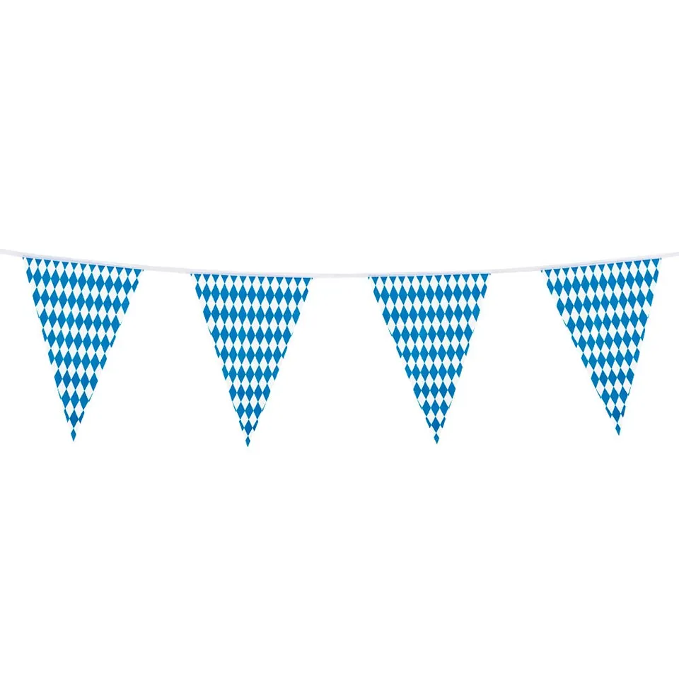 boland-bayern-wimpelkette-girlande-10-m-rautenmuster image 1