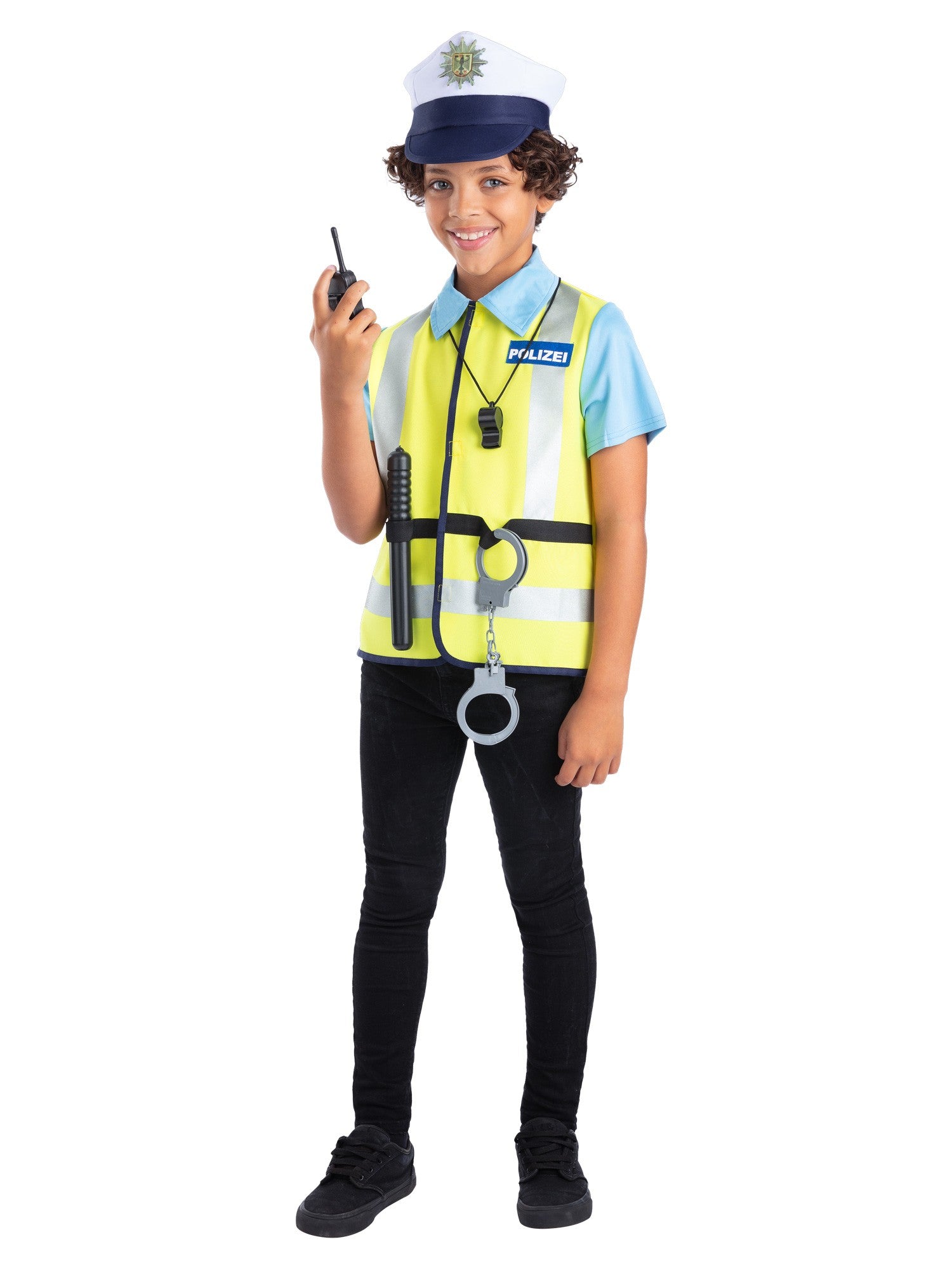 smiffys-fever-german-polizei-kit-kinderkost-m-set-7-teilig image 4