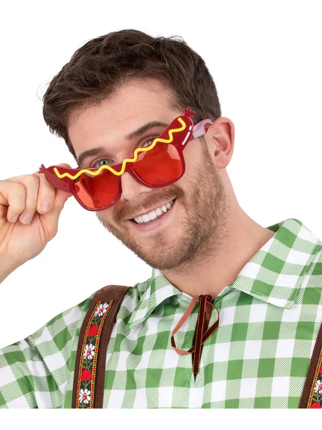 smiffys-fever-sausage-specs-brille-wurst-rot-senf image 1