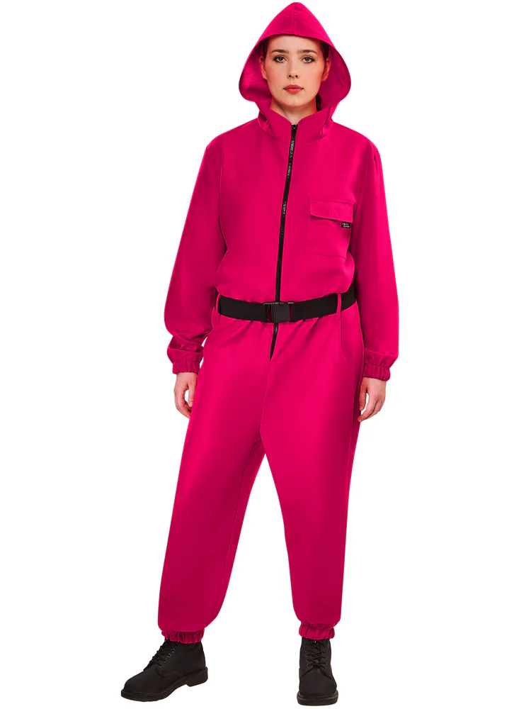 rubies-squid-game-w-chter-kost-m-overall-rot-erwachsene image 6