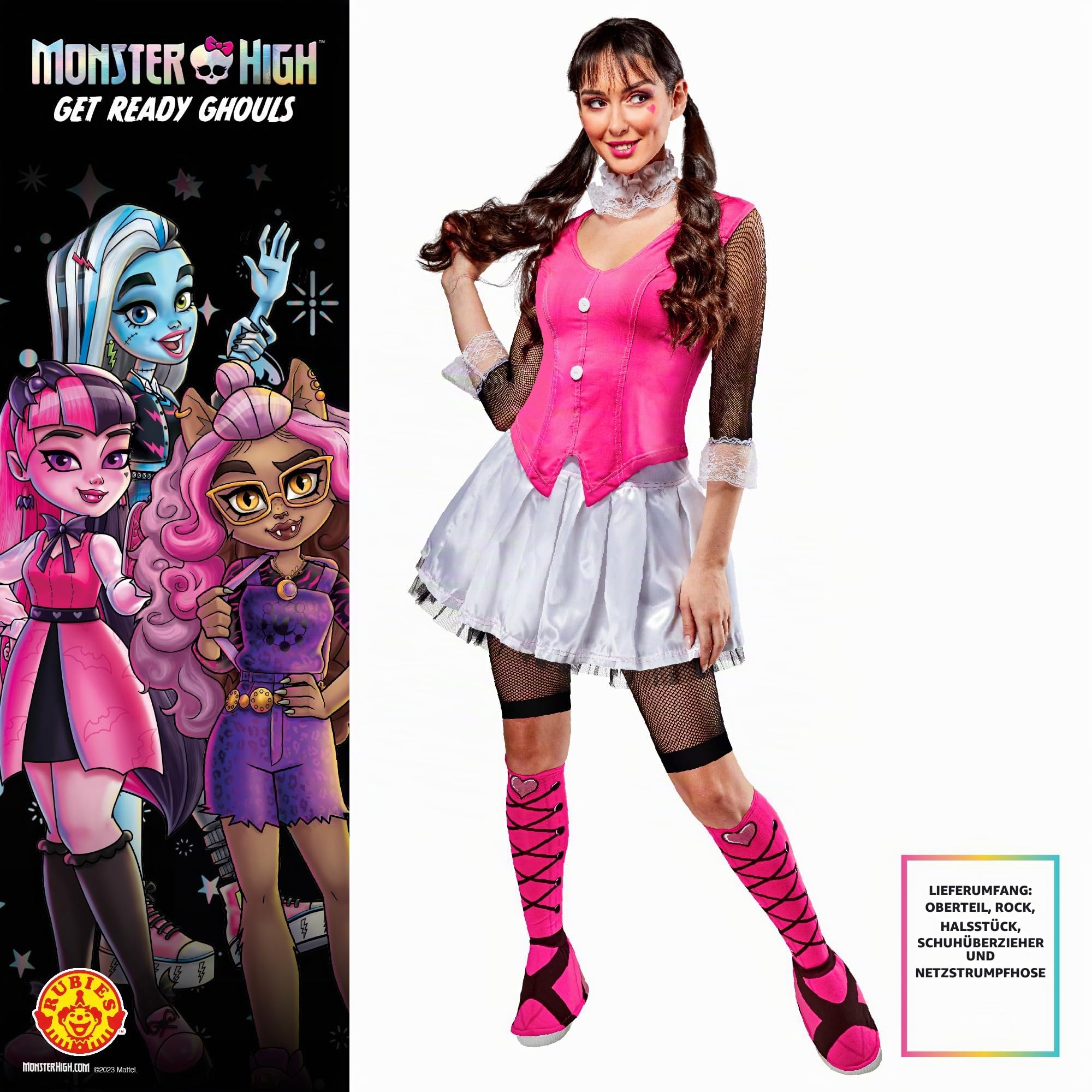 rubie-s-deluxe-draculaura-monster-high-kost-m-xs-damen image 2