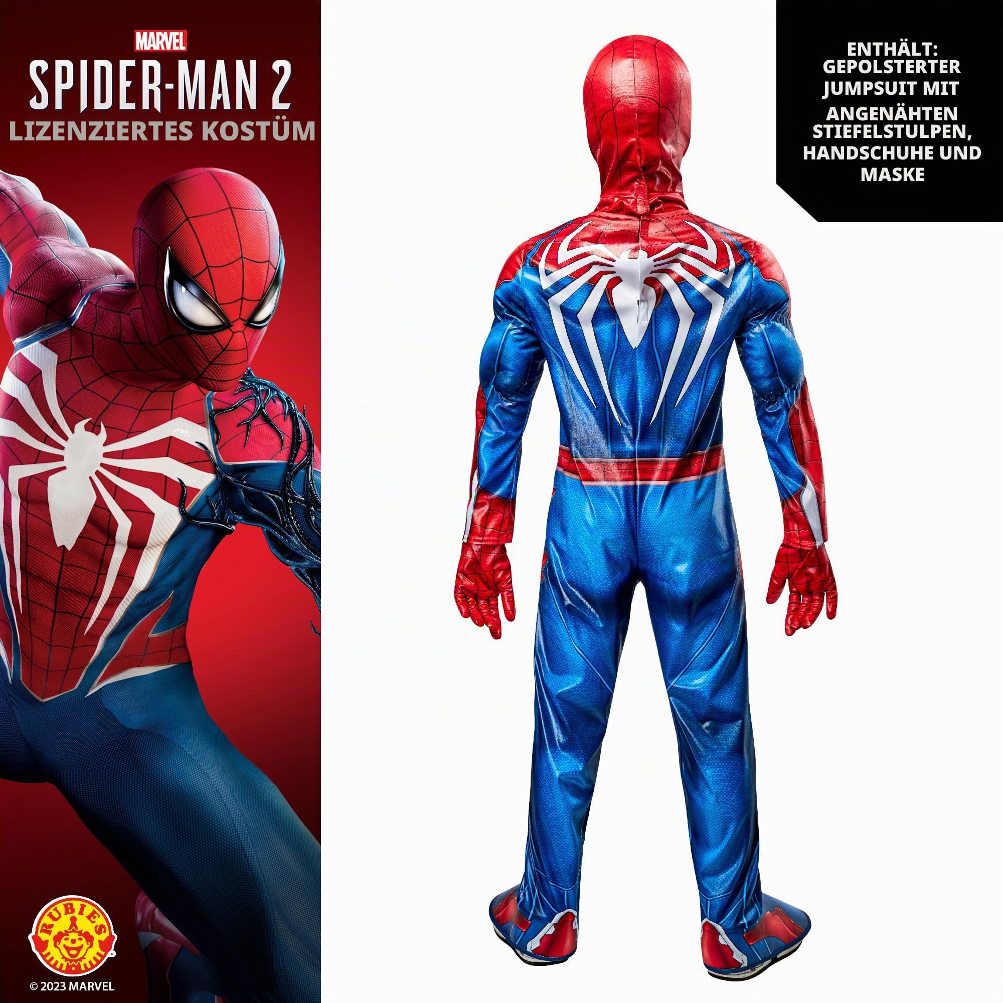 rubie-s-deluxe-spider-man-2-kinderkost-m-7-8-jahre-superheld image 2