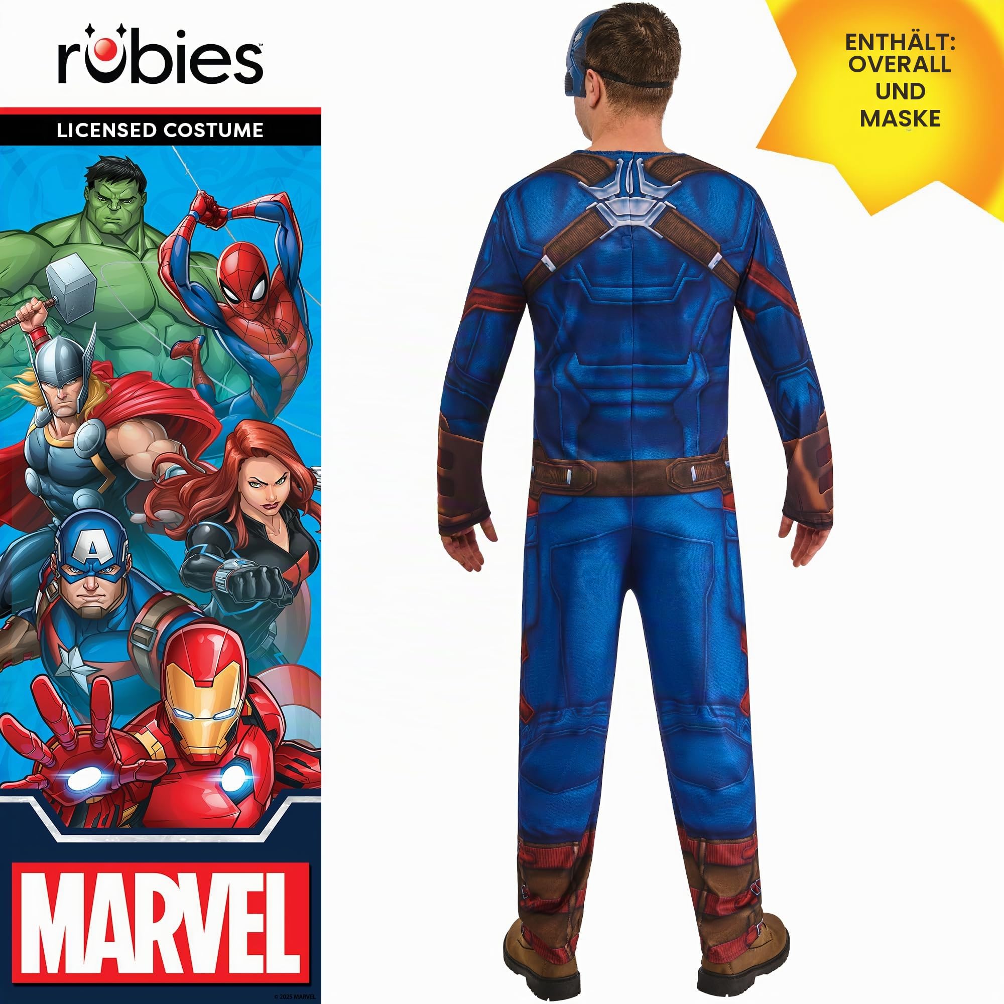 rubie-s-deluxe-captain-america-kost-m-gr-m-klassisch-herren image 2