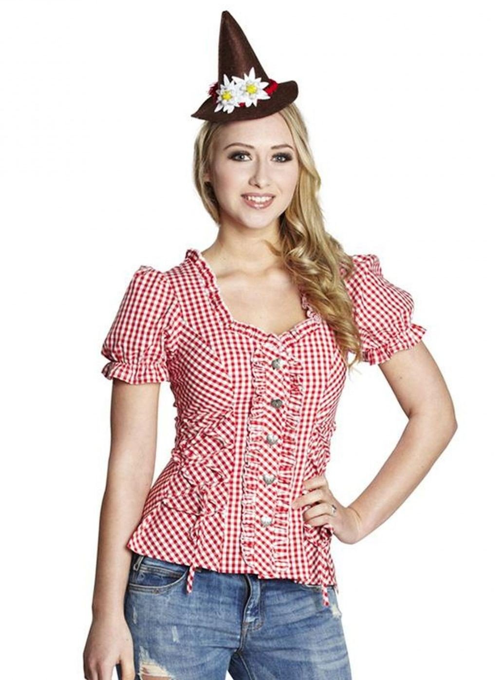 rubie-s-deluxe-trachten-bluse-damen-40-mehrfarbig image 1