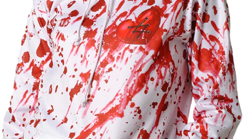 rubies-psycho-killer-set-erwachsene-hoodie-maske-blutig image 3