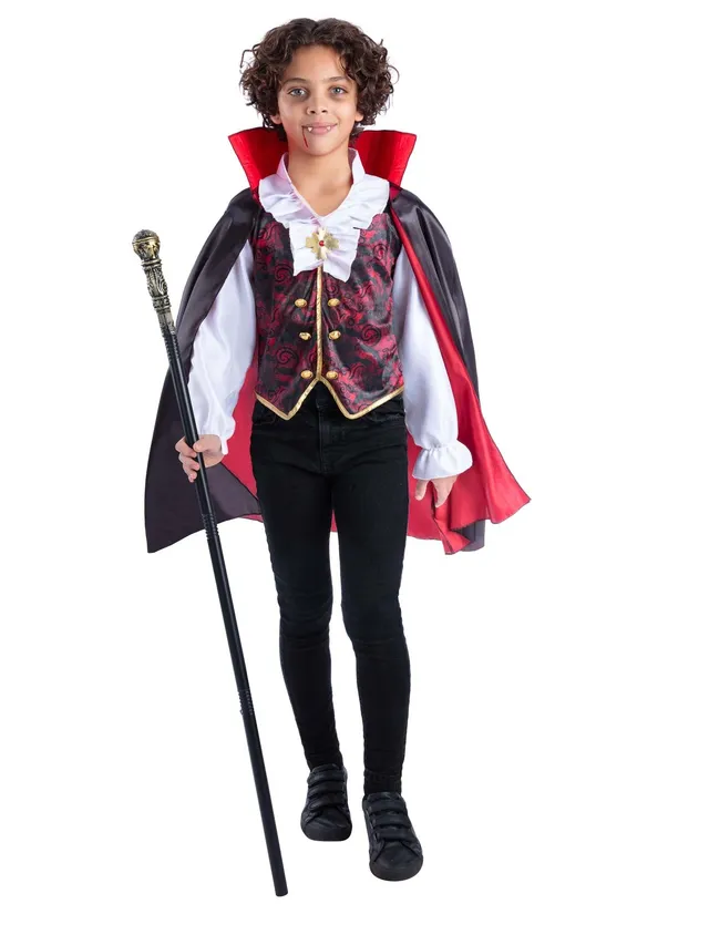 smiffys-fever-vampir-kost-m-kinder-large-10-12-mit-cape image 1