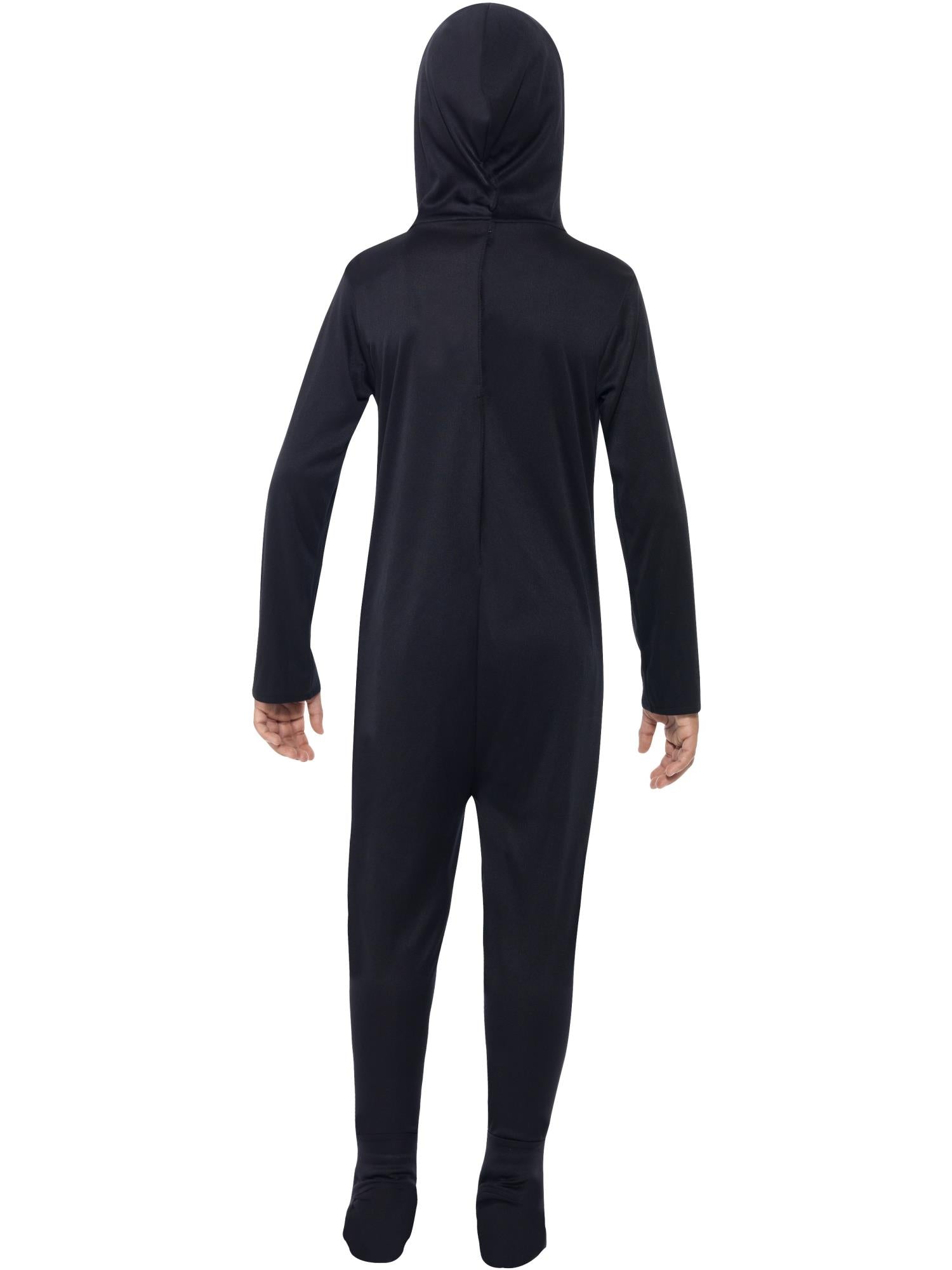 smiffys-fever-skeleton-kinder-kost-m-schwarz-overall-4-12-jahre image 2