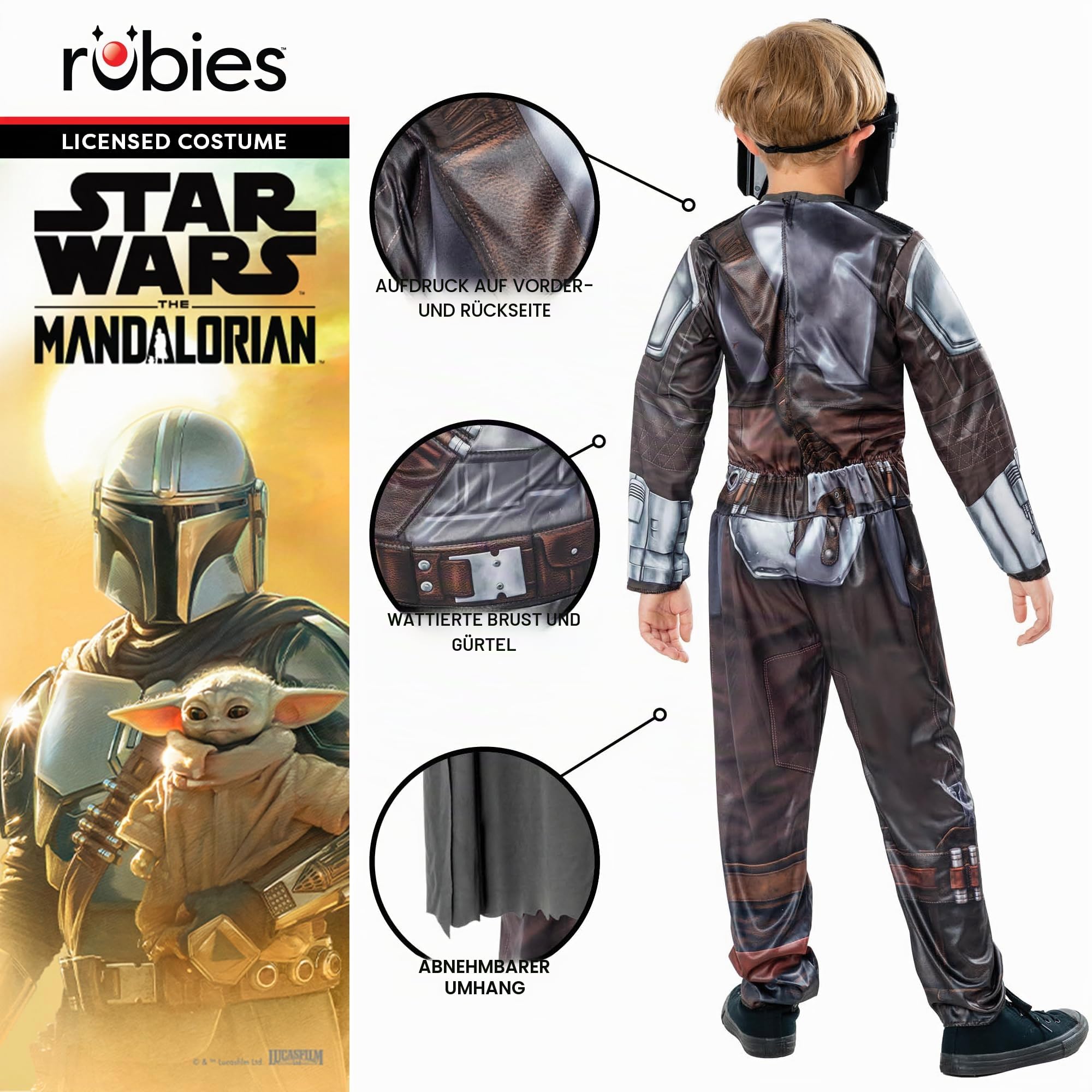 rubie-s-deluxe-mandalorian-kost-m-kinder-8-10-jahre image 4