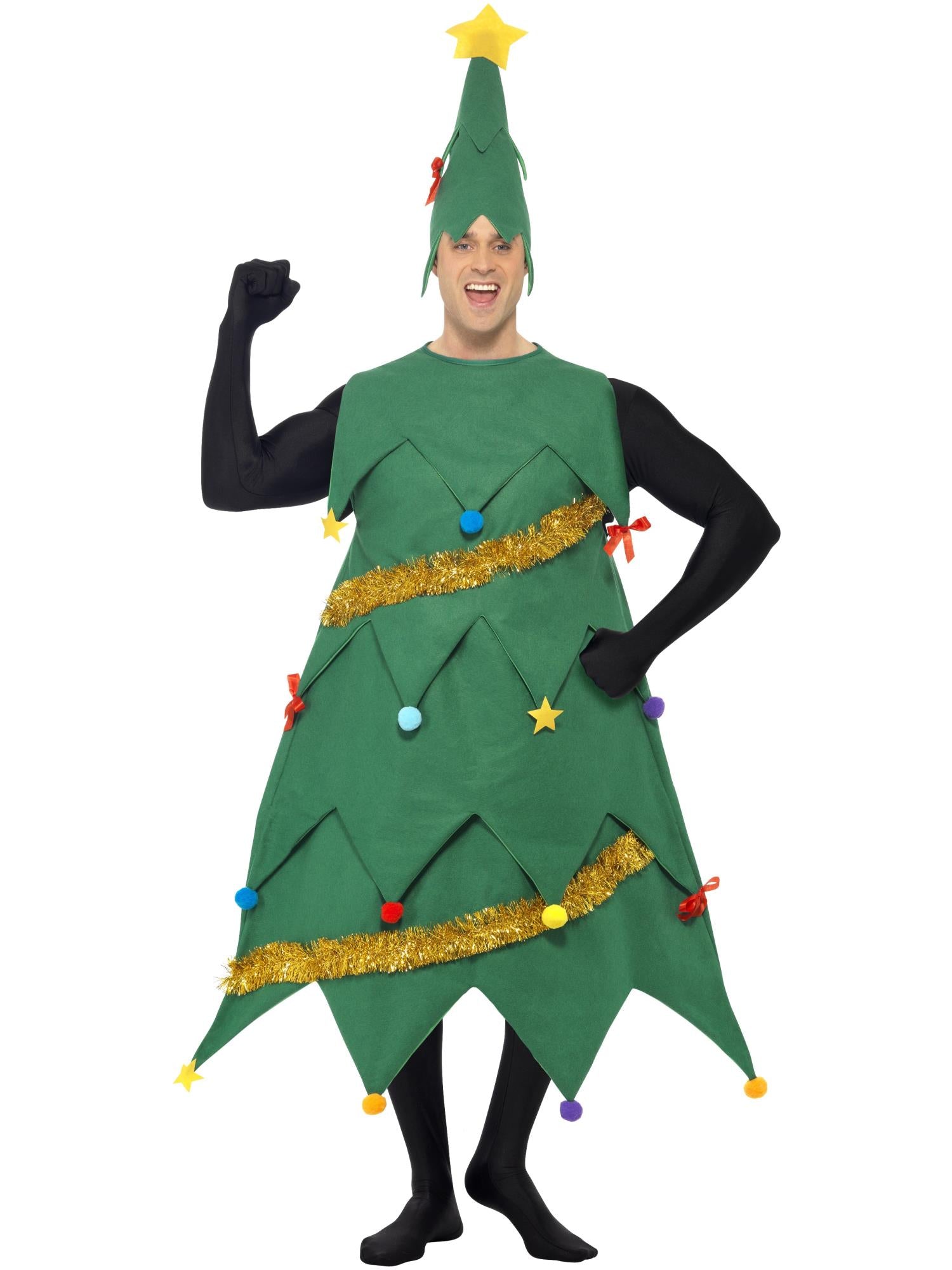 smiffys-fever-weihnachtsbaum-kost-m-unisex-gr-n-einheitsgr-e image 1