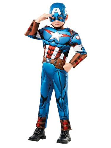 rubie-s-deluxe-captain-america-kinderkost-m-s-muskel image 5