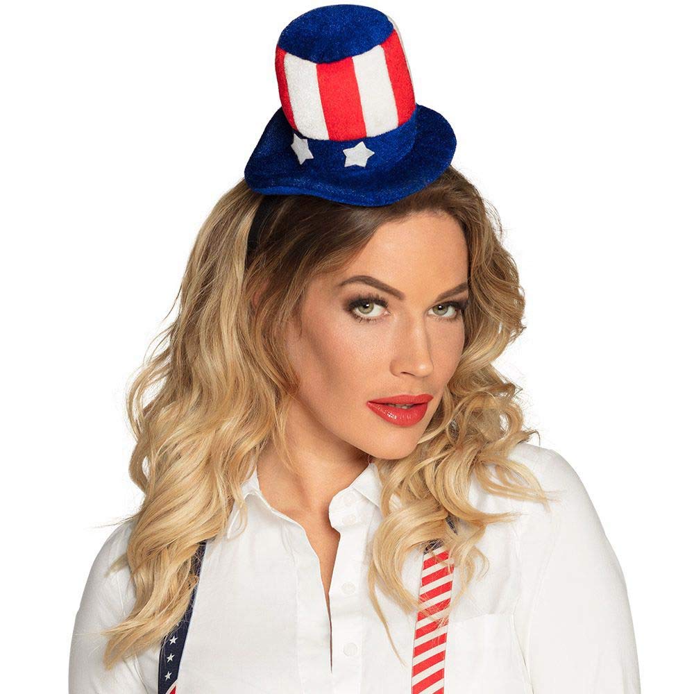 boland-headwear-usa-mini-zylinder-uncle-sam-haarreif-one-size-pl-sch image 2