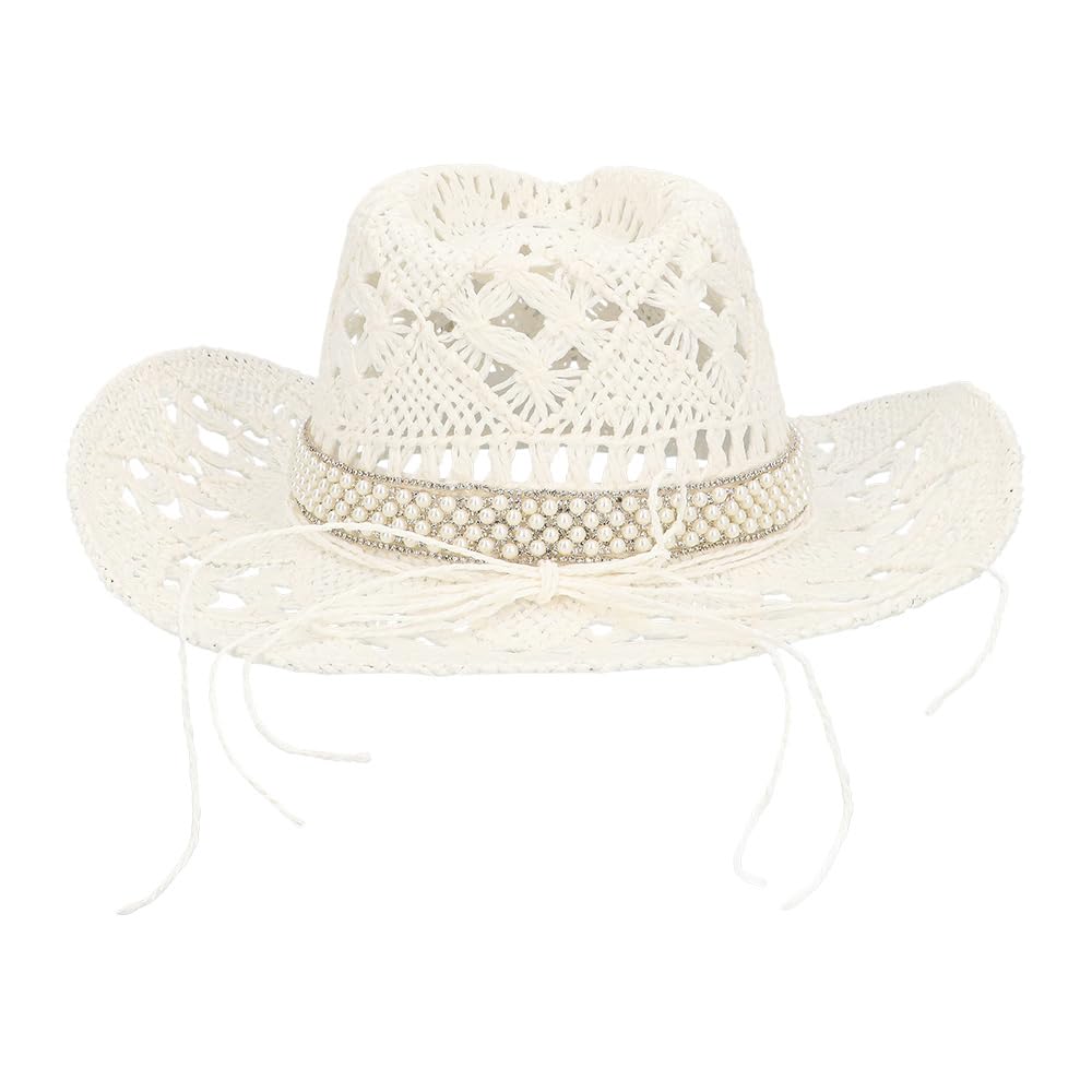 boland-summer-bride-cowboyhut-wei-mit-bride-strass-57cm image 5