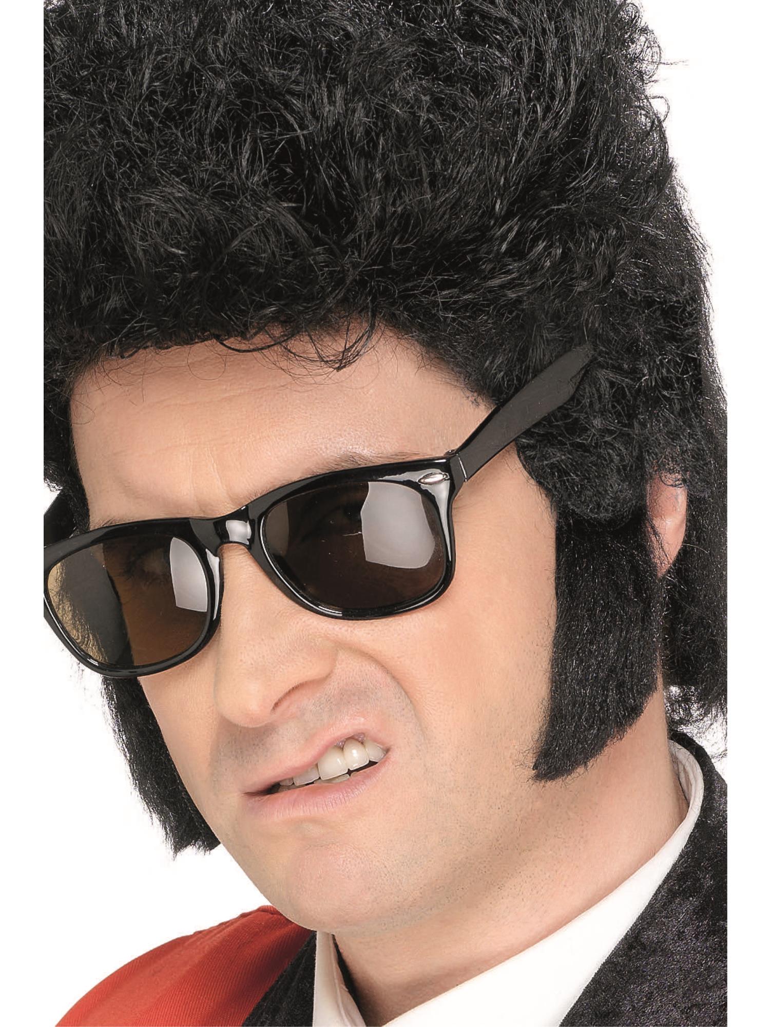 smiffys-teddy-boy-koteletten-bart-schwarz-selbstklebend image 1
