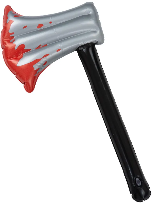 smiffys-time4fun-aufblasbare-blutige-axt-40cm-silber-rot image 1