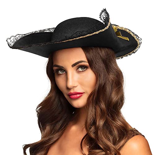 boland-piratenhut-fanny-schwarz-gold-57-cm-erwachsene image 5