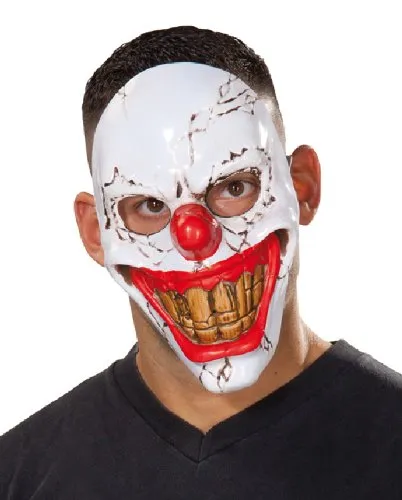 rubie-s-deluxe-clown-maske-gruselig-horror-kost-mzubeh-r image 1