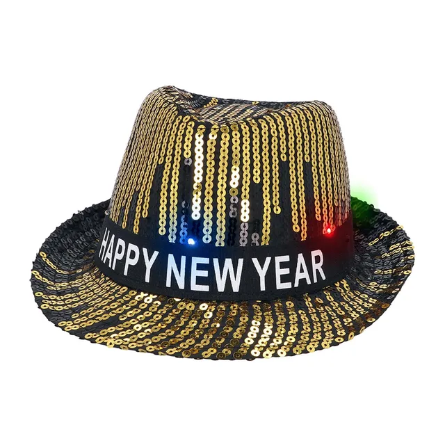 boland-13459-led-hut-happy-new-year-fedora-mit-pailletten image 1