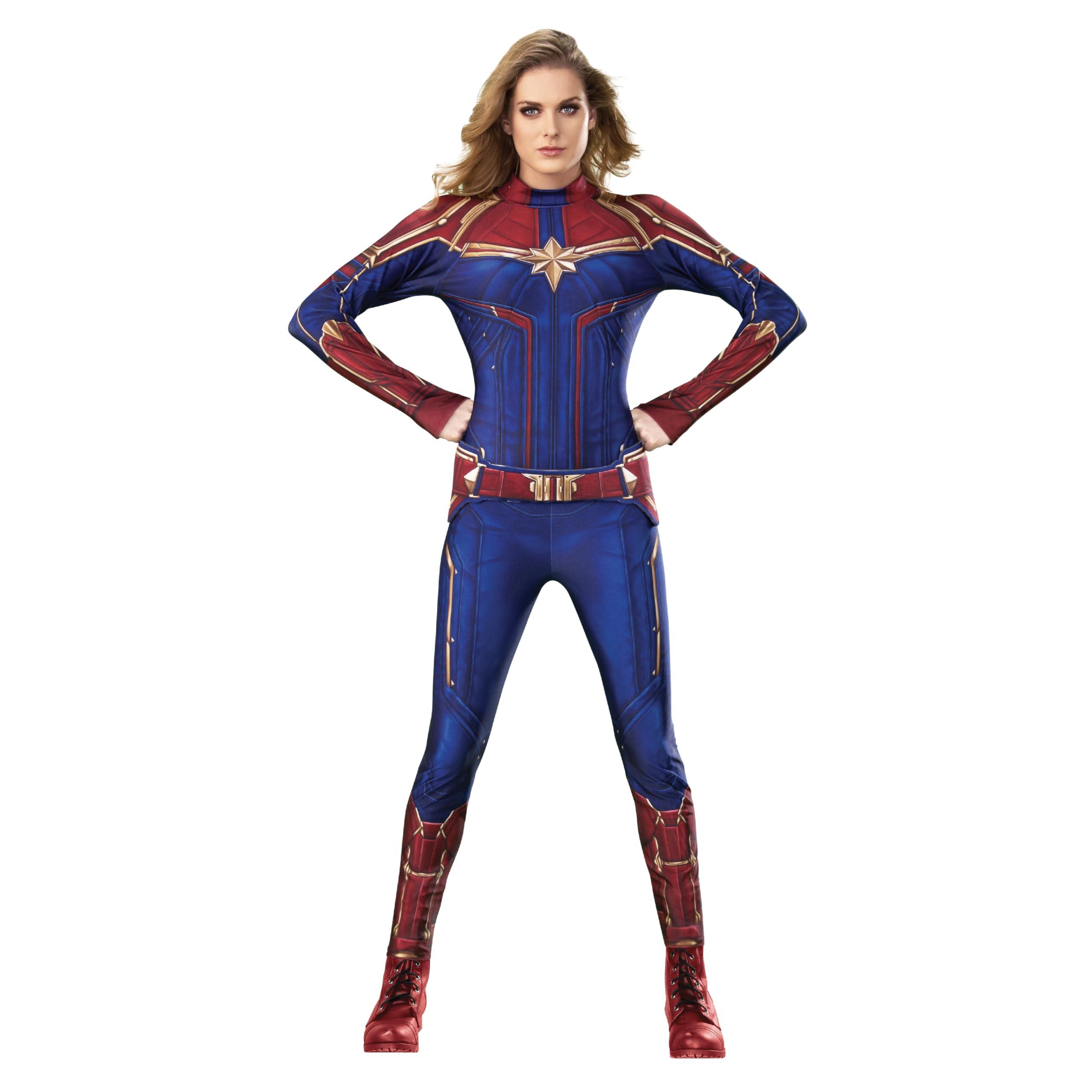 rubie-s-deluxe-captain-marvel-kost-m-damen-s-overall image 1