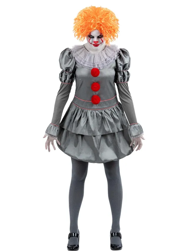 smiffys-fever-it-pennywise-clown-kost-m-grau-s image 1