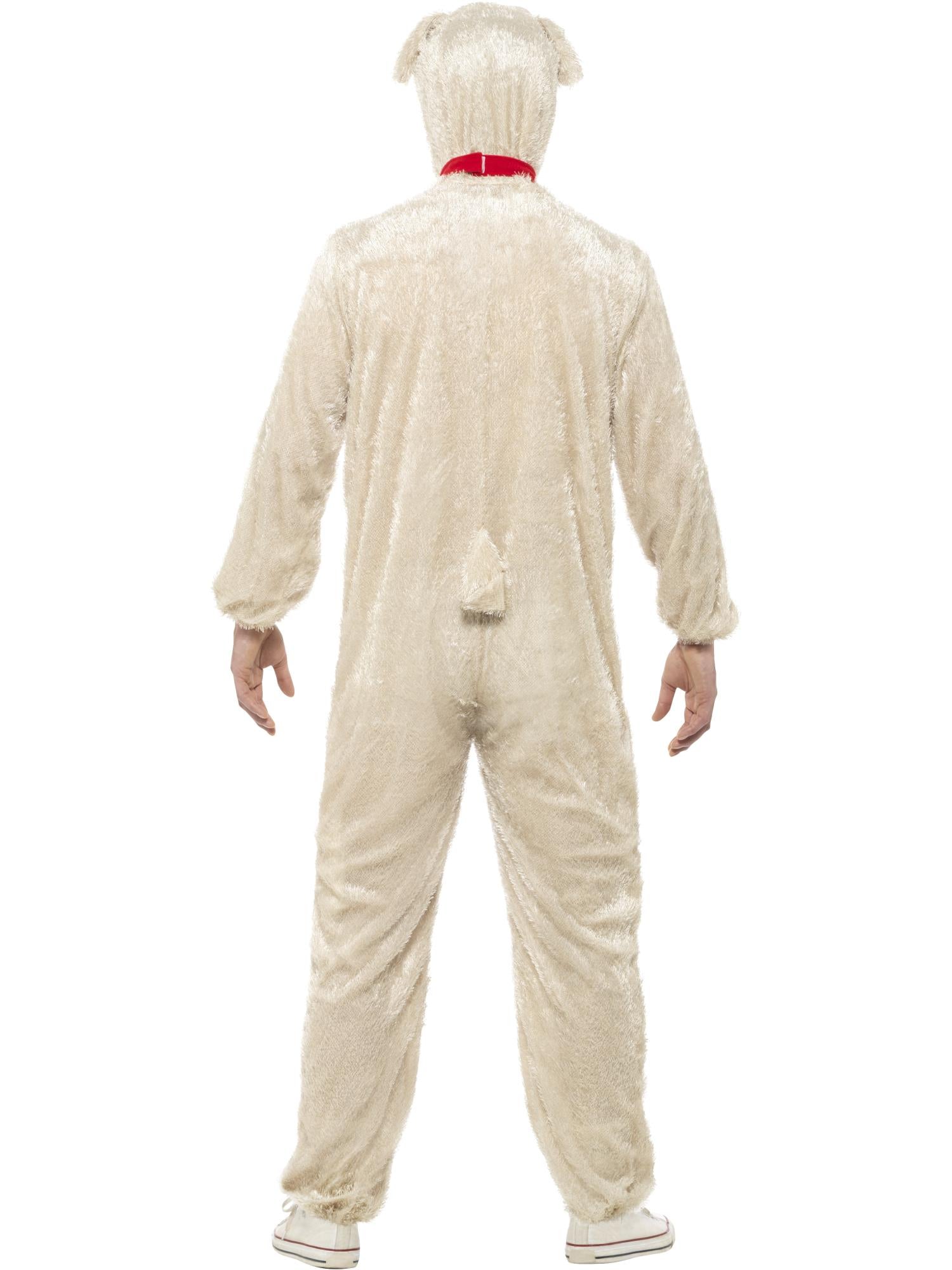 smiffys-fever-lamm-kost-m-erwachsene-creme-jumpsuit image 2