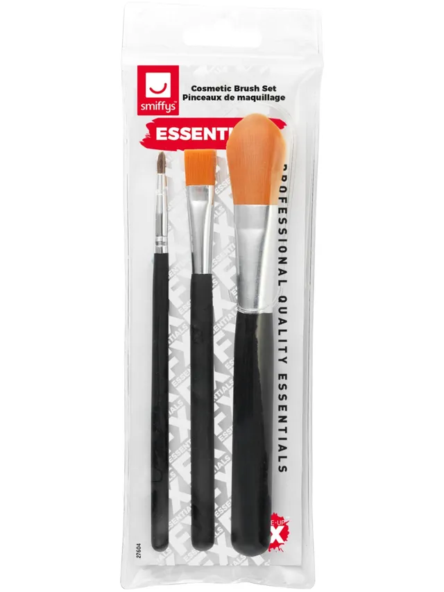 smiffys-fever-schminkpinsel-set-3-teilig-schwarz image 1