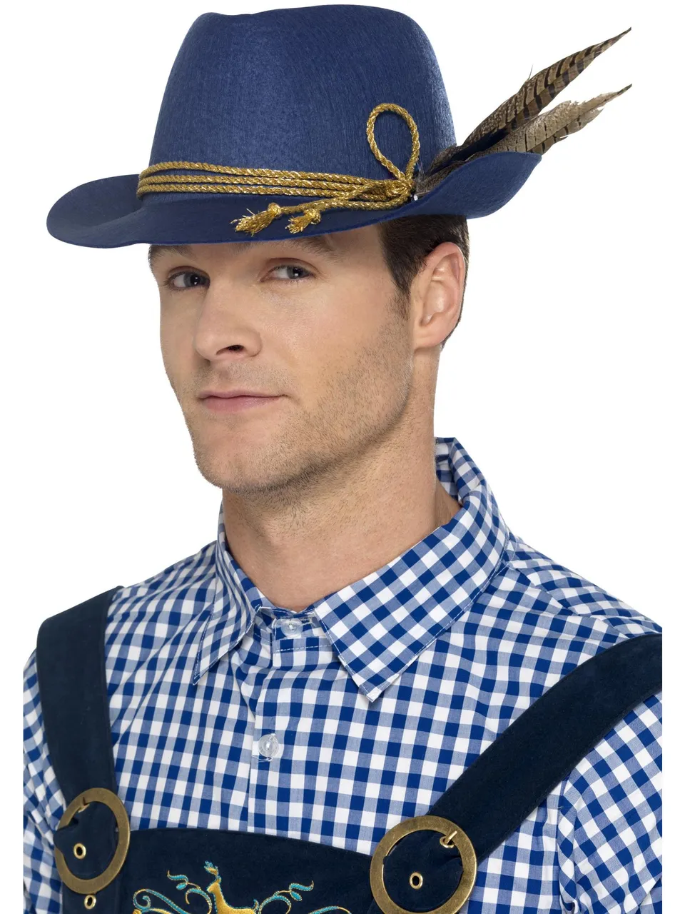 smiffys-fever-bayer-hut-blau-mit-feder-einheitsgr-e image 1