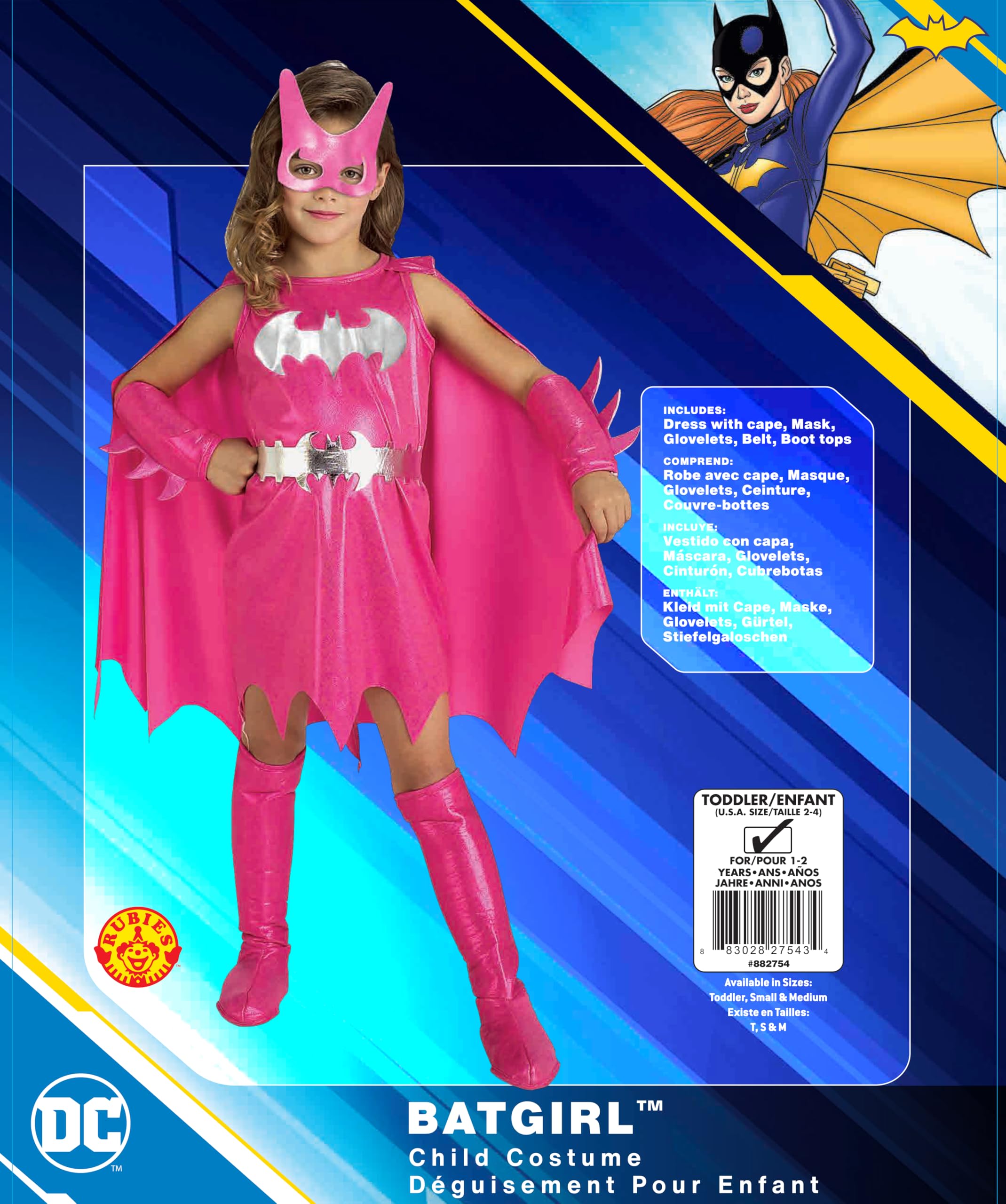 rubie-s-deluxe-batgirl-kost-m-kinder-gr-m-rosa image 2